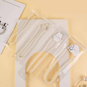lot 10281 image: GSXRB Thicken PVC Anti Tarnish Jewelry Bags,Jewelry Bags Clear Plastic.Rectangular Jewelry Pouch for Necklace (2.36  9IN)