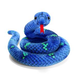 lot 10283 image: MGZTTHW Snake Plush Stuffed Animal, 27 in, Blue