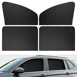 lot 10286 image: 4PCS Car Side Window Sun Shades, Magnetic Front & Rear for UVHeat Protection and Privacy - Fits Most Sedans, SUVs, Trucks (Front 13-18.9 H x 24.4 L, Rear 18.9 H x 31.1 L)