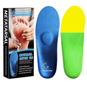 lot 10299 image: Orthostride Metatarsalgia Insoles with Metatarsal Pads, Plantar Fasciitis Orthotic Metatarsal Arch Support Inserts, Comfort Casual Everyday Insoles for Mortons Neuroma,Ball of Foot Pain Relief-F