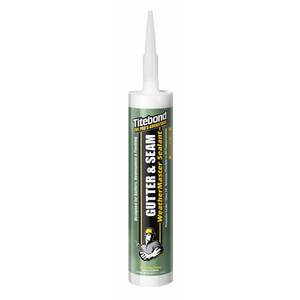 lot 10305 image: Titebond 9.5 Oz. WeatherMaster Gutter & Seam Sealant 7321 �� White
