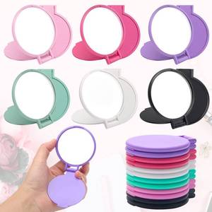 lot 10314 image: Windspeed 12P Mini Folding Mirror Round Compact Mini Handheld Makeup Mirror