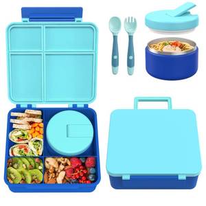 lot 11454 image: Pawtong Bento Lunch Box with 8oz Soup Thermos