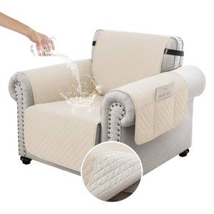 lot 11465 image: Sparaiz Waterproof Couch Cover 78 Oversized Sofa Beige