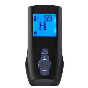lot 12376 image: XHEIN Fireplace Remote Control 0.584.040 Black  Retail $113