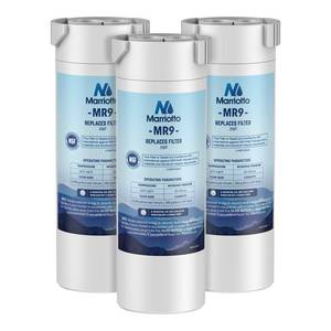 lot 12377 image: Marriotto MR9 Replacement Refrigerator Water Filter 3-Pack