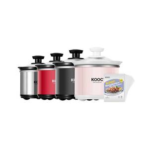 lot 12379 image: KOOC 0.65 Qt Mini Slow Cooker, Pink