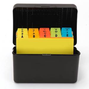 lot 12383 image: H4D Index Card Holder 4x6 Inches with 25 Dividers
