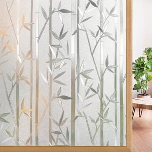 lot 12405 image: Rabbitgoo Window Privacy Film Frosted Bamboo 17.5 x 78.7