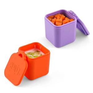 lot 12419 image: LUTER Silicone Dip Containers with Lids, 4oz, 2-Pack