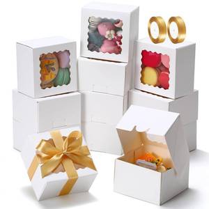 lot 12421 image: COTOPHER 50-Pack Auto Pop-Up Cookie Boxes 4x4x2.5