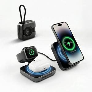 lot 12423 image: Artronic 3-in-1 Wireless Charging Station