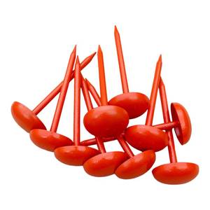 lot 12429 image: NsyStake Survey Markers 10 Pack Orange 6 Inch
