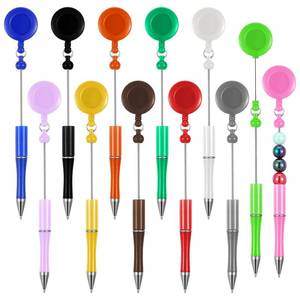 lot 13682 image: JOUTYFOR 24-Piece Beadable Retractable Badge Reel Pens