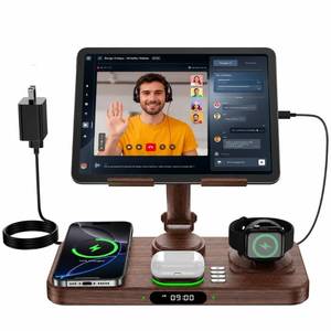 lot 13712 image: Opinta 6-in-1 Wireless Charger Station with iPad Stand
