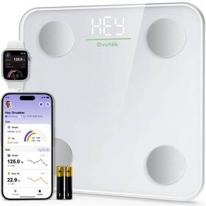 lot 13716 image: Ovutek Smart Scale Digital Bathroom Scale with BMI Body Fat