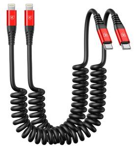 lot 14418 image: KIYODA USB-C to Lightning Cable 2-Pack 3FT Coiled