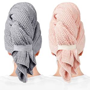 lot 14427 image: ROLSHOL Microfiber Hair Towel Wraps 2-Pack