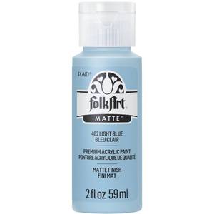 lot 14443 image: FolkArt Acrylic Paint 2oz Light Blue