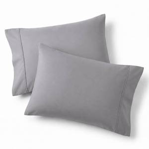 lot 14452 image: Bedsure King Pillowcases Set of 2 - Light Grey