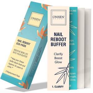 lot 14465 image: Onsen Nail Buffer Block Replacement Pads - 4 Pack
