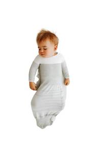 lot 14472 image: Swaddelini Arms Out Sleep Sack, 18-25 Pounds, Grey