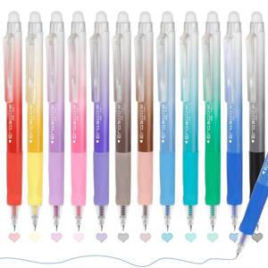 lot 14474 image: Solati Erasable Gel Pens 12-Color Fine Point 0.7mm