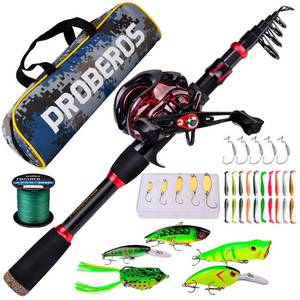 lot 17468 image: Proberos 6.9ft Baitcasting Fishing Rod and Reel Combo