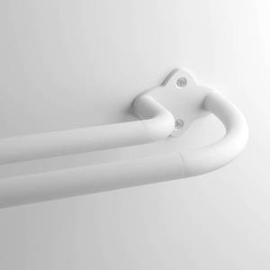 lot 17541 image: VKR Double Curtain Rod Set, 28-48 Inches, White