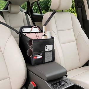 lot 17559 image: Nyiar Leather Car Purse Holder Between Seats