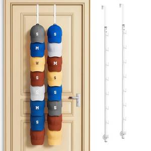 lot 17560 image: SWTYMIKI Over Door Hat Organizer - 2 Pack Metal Rack