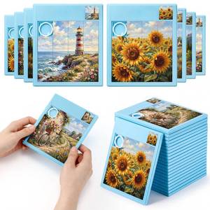 lot 17566 image: Junkin Slide Puzzle Game 24-Piece Set