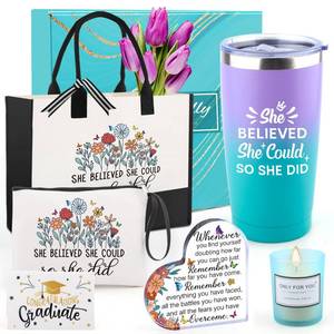 lot 17587 image: Puchod Graduation Gift Set with Tumbler and Tote Bag