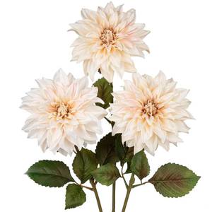 lot 18313 image: Hollyone Artificial Dahlia Flowers 28in White 3-Pack