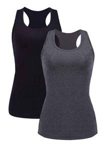lot 18322 image: Beautyin Womens Racerback Tank Top with Shelf Bra