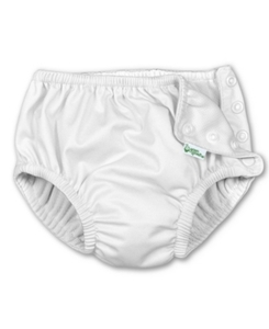 lot 18352 image: I Play Toddler Reusable Snap Swim Diaper 3T White