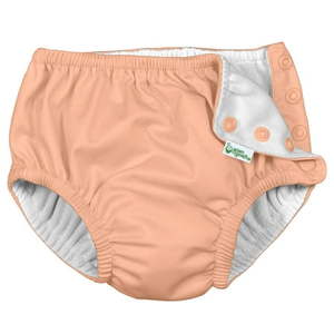 lot 18356 image: i play Reusable Snap Swim Diaper Coral 4T