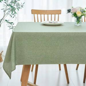 lot 18381 image: Maxmill Linen Texture Tablecloth Rectangular 60x108 Sage