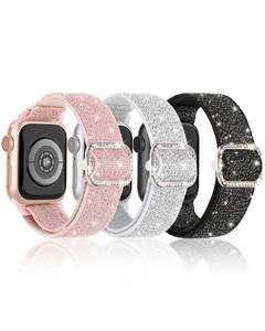 lot 18439 image: BandSmith Stretchy Bling Band Apple Watch Compatible