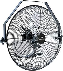 lot 19779 image: Tornado - 18 Inch High Velocity Industrial Wall Fan with TEAO Enclosure Motor - 4000 CFM - 3 Speed - 6.5 FT Cord - Industrial, Commercial, Residential Use - UL Safety Listed (B07PLXSX7Y)