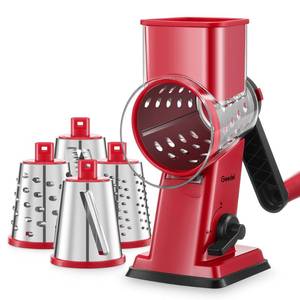 lot 19792 image: Geedel Upgraded Rotary Cheese Grater Hand Crank, Vegetable Shredder Slicer