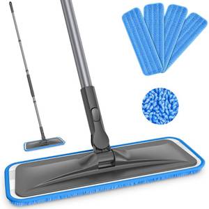 lot 19805 image: BPAWA Microfiber Mops for Floor Cleaning Flat Mop for Hardwood Tile Wood