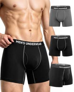 lot 20188 image: Incontinence Underwear for Men, Leakproof Boxer Briefs, Fly Opening (Small, 3pcs)