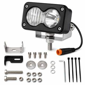 lot 20209 image: VIKECAT 3-Pin Ebike Headlight for Ridstar Q20 Series, 20W Baja Style Light
