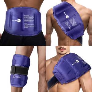 lot 20220 image: AiricePac 16 � 9 Large Ice Pack for Injuries Reusable Gel for Lower Back, Shoulder, Knee, Elbow, Hip, Leg, Soft Flexible Cold Compress for Pain Relief