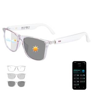 lot 20243 image: Tulbeys Bluetooth Smart Glasses, Real-Time Translation - Travel & Business