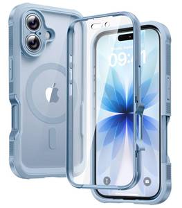 lot 20252 image: Diaclara Magnetic for iPhone 17 Case, Full Body & Screen Protector,Blue