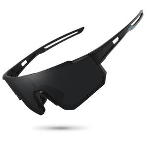 lot 20254 image: STORYCOAST Polarized Sports Sunglasses for Men Women,Bike Glasses Driving Fishing Cycling Mountain Bike Sunglasses UV400 Protection Matte Black Frame-Gray Lens