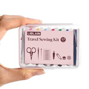 lot 20272 image: LIBLAIN Mini Sewing Kit with Big Eye Steel Needles for Adults and Beginners