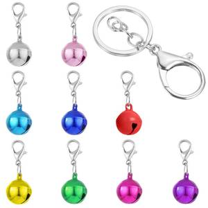 lot 20283 image: Kerros Cat Collar Bells for Cats and Small Dogs, 9 Pack with Keychain